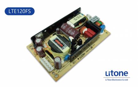 LTE120FS シリーズオープンフレームAC-DC電源 - 120W 単出力スイッチング電源（オープンフレーム）