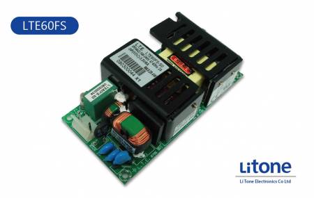 LTE60FS シリーズオープンフレームAC-DC電源 - 60W 単出力スイッチング電源（オープンフレーム）