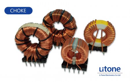 Choke - Common Mode Toroidal Chokes in various types with 2 ~ 3 windings separated.